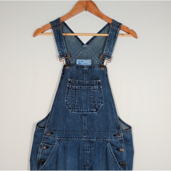 Old Navy Other - Vintage Old Navy 90s Y2K Blue Denim Overalls Bibs Size Small Jean Carpenter Bib